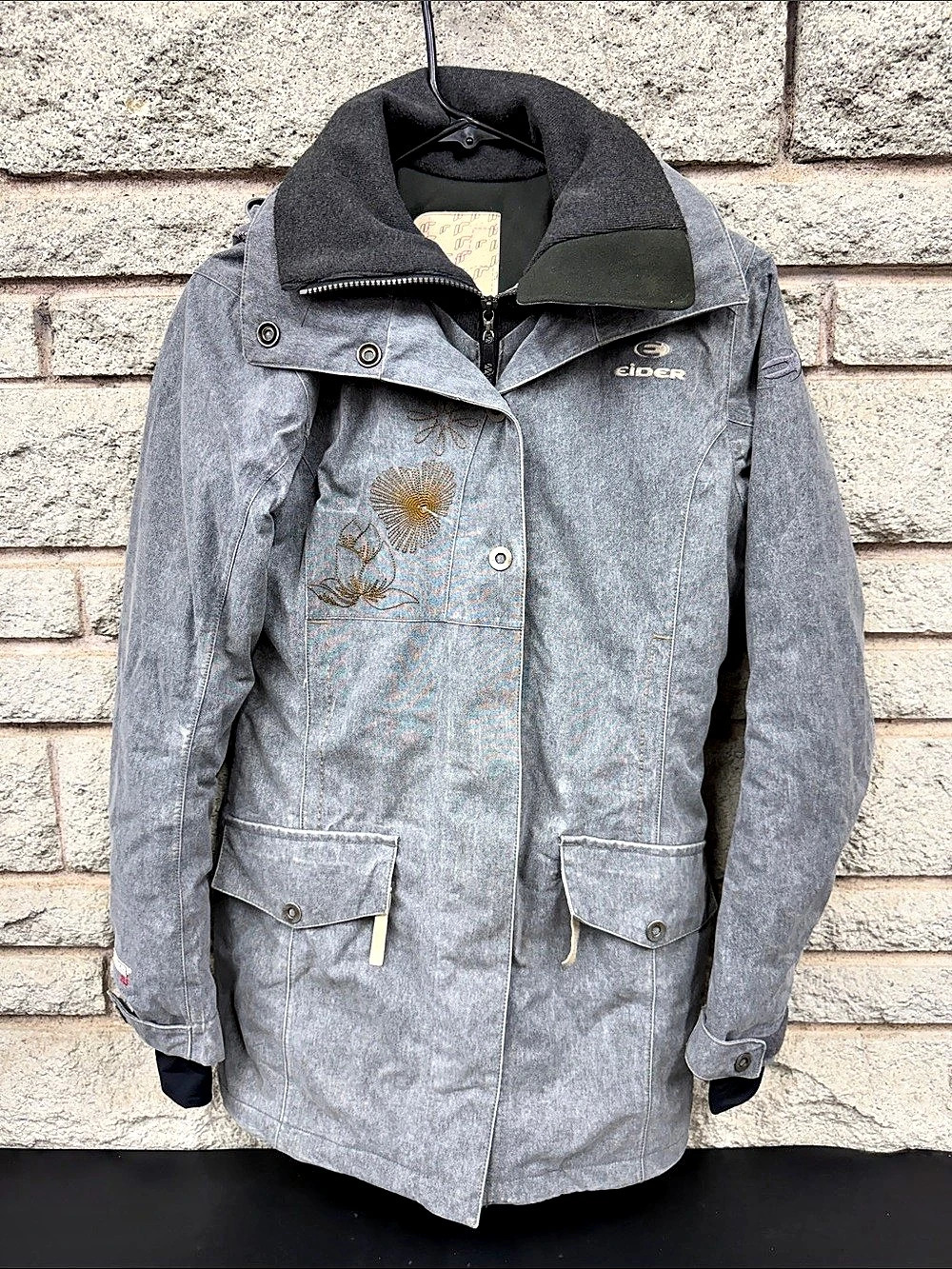 Eider W WARM 2LS Ski Jacket Gray Size 36